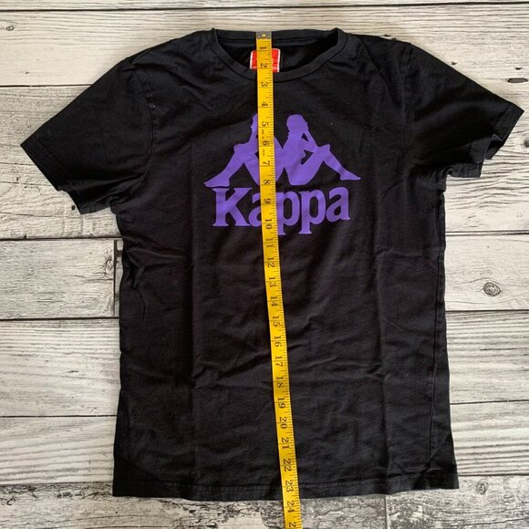 Kappa Black Graphic Crewneck Short Sleeve T-Shirt - Picture 6 of 8